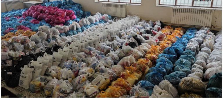 توزیع ۳۰۰ بسته معیشتی در بندر کیاشهر