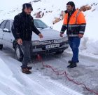 بارش برف در ۲ محور مواصلاتی گیلان